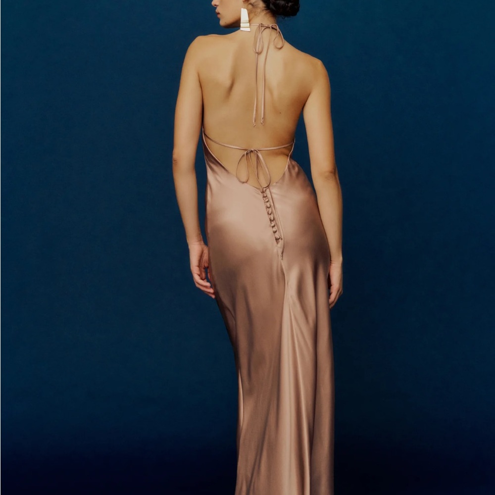 Reformation dress golden wedding guest - Picture 4 of 5